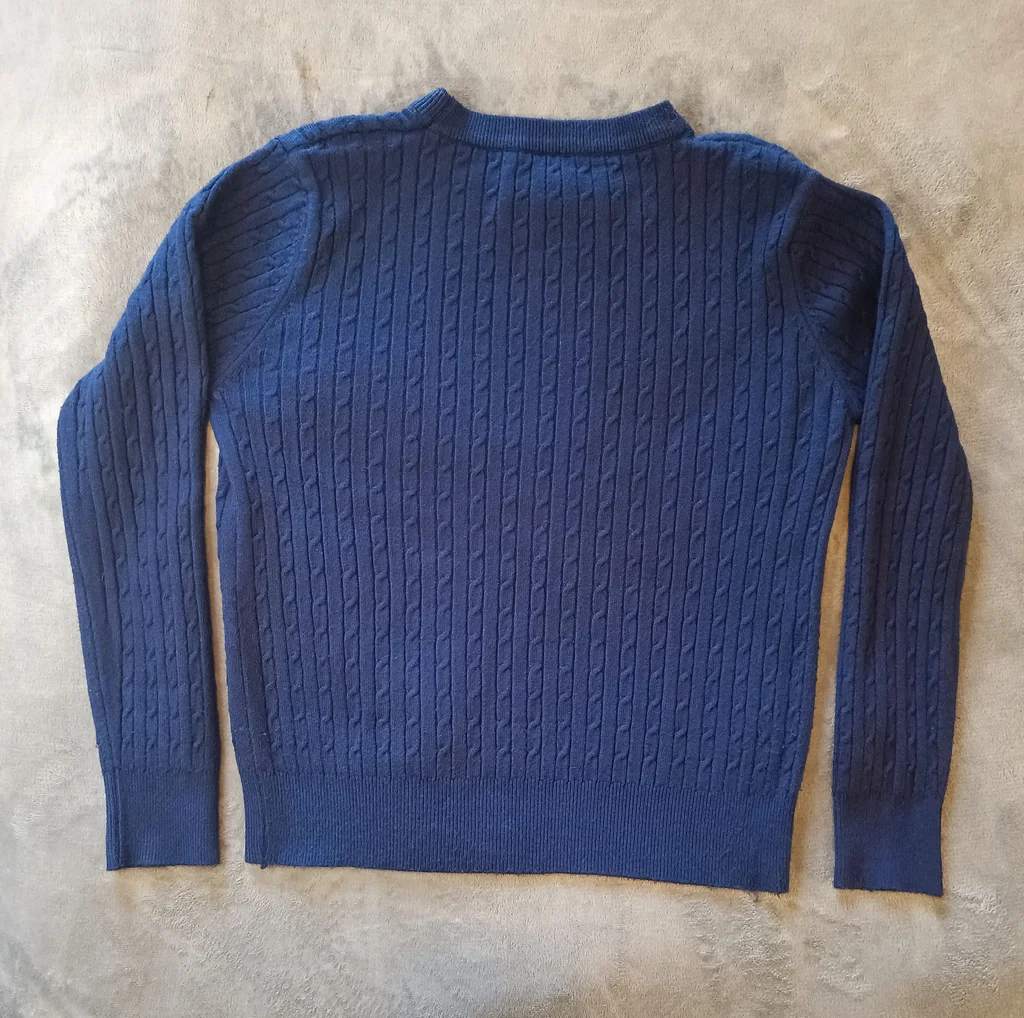 Ralph Lauren women's twisted knit sweater size M very good condition blue color – photo 5